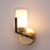 Eliante Modern Wall Lights Mild Steel & Glass Material Brown, Gold & White Finish