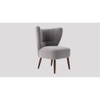 Fitz Accent chair Velvet in Grey Color