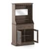 Riveria Solid Wood Bar Cabinet (Danish Walnut Finish)