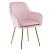 Hilsa Fabric Accent Chair in Pink Colour