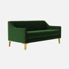 Fame Velvet 3 Seater Sofa in Green Colour