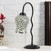 Multicolor Mosaic Glass Zig Zag Curvy Table lamp with Iron Base (EN03)