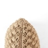 Popcorn Sandy Brown Knitted Cushion Cover  16X16 Inches
