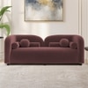 Homro Velvet 2 Seater Sofa in Pink Colour