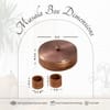Classic Acacia Wood Masala Box Copper