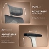 Marvel Pro Ergonomic High Back Study Chair with Legrest in Grey Colour