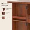 Caledonia Solid Wood Bar Cabinet (Honey Finish)