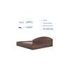 Daiki King Size Bed In Walnut Finish