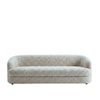 Stylishsimplicity Wood 3 Seater With Upholstery Non Storage Sofa In Beige Colour