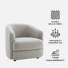 Elegantensemble Wood 1 Seater With Upholstery Non Storage Sofa In Grey Colour