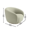 Elegantensemble Wood 1 Seater With Upholstery Non Storage Sofa In Beige Colour