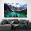 Truss Pcs Blue White Lake Louise Landscape Canvas Wall Canvas Wall Prints Set of 3 Multicolor Matte