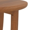 Kaya Solid Wood Side Table in Amber Walnut Finish