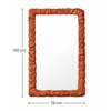 Rift Terracotta Finish Wall Mirror