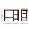 Shri Art Writing Table in Provincial Teak