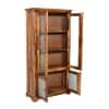 Akira Sheesham Wood Book Case Cum Crockery Unit  In Honey Oak  Finish