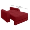 Calliro  Pull Out Sofa cum Bed  in Maroon Colour