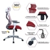 Wiweangs High Back Ergonomic Chair in Red Colour