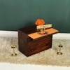D'Dass Multi Color Mdf and Sheesham Wooden Temple With Cabinet For Pooja