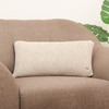 Tagus Silver Birch Knit Cotton Cushion Cover  12X20  Inches