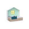 Little Hut Engineered Wood Drawer Storage Bed in White Colour