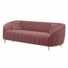 Nero Velvet 3 Seater Sofa in Pink Colour