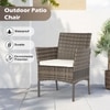 Carry Bird Wicker Patio Furniture Accessorie 4 Seater Sets In Grey And Beige Colour