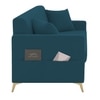 Daraco Velvet 3 Seater Sofa in T Blue Color