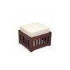Palladio Sheesham Wood Accent Coffee Table Set With 4 Stools In Honey Finish