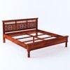 Miraya Solid Wood King Size Non Storage Bed In Honey Finish