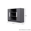 Hexa Engineered Wood Bookshelf in Slate Grey Colour