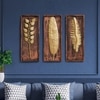 MDF Abstract Metal Wall Decor in Multicolor Set of 3