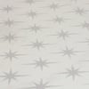 White Abstract 400 TC Cotton Flat King Sized Double Bedsheet With 2 Pillow Covers From Threads