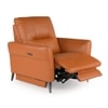 Orchard One Seater Motorized Leather Recliner in Savana Tan Brown Colour