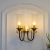 Stella Glass and Brass Doule Shade Wall Light