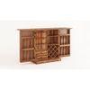 Parquet Bar Cabinet in Teak Finish