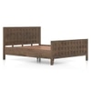 Baori Solid Wood Queen Size Bed Without Storage (Danish Walnut Finish)