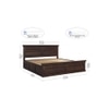 PRASHIV Sheesham Wood Queen Size Bed Box Storage Storage Walnut Finish (60 x 78 inches)