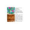 Bestone Solid Wood Bench In Floral Print Green Kantha Fabric