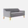 Fame Velvet 3 Seater Sofa in Grey Colour