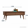 Scandinavian Dover Coffee Table Cocoa Finish