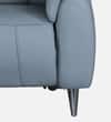 Levanto Half Leather 3 Seater Zero Wall Electric Recliner Sofa in Ocean Blue