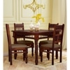 Inaaya Solid Wood 4 Seater Dining Table in Honey Finish