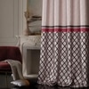 Stoa Paris Satin Curtain for Door, 70% Blackout Curtains, Set of 1, Versailles - Noble Rose with Back Lining