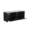 Zouk Engineered Wood TV Unit with Open Shelf and Cabinet in Wenge Finish
