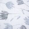 White and Charcoal Floral Cotton 400 Tc Flat Super King Size Bedsheet With 2 Pillow Covers