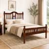 Nilaya Sheesham Wood Single Size Non Storage Bed in Honey Oak Finish