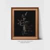 Artistry Black Simple Moody Background Illustration Canvas Wall Prints Set of 1 Multicolor Matte