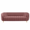 Nero Velvet 3 Seater Sofa in Pink Colour