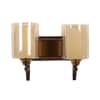 Eliante Haye Iron Wall Light With Glass In Gold And Brown Colour